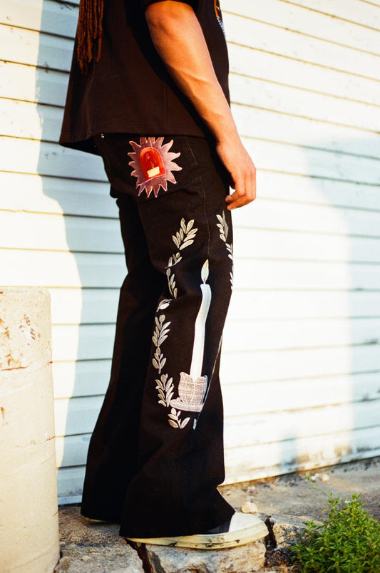 "Candelabrum" Denim