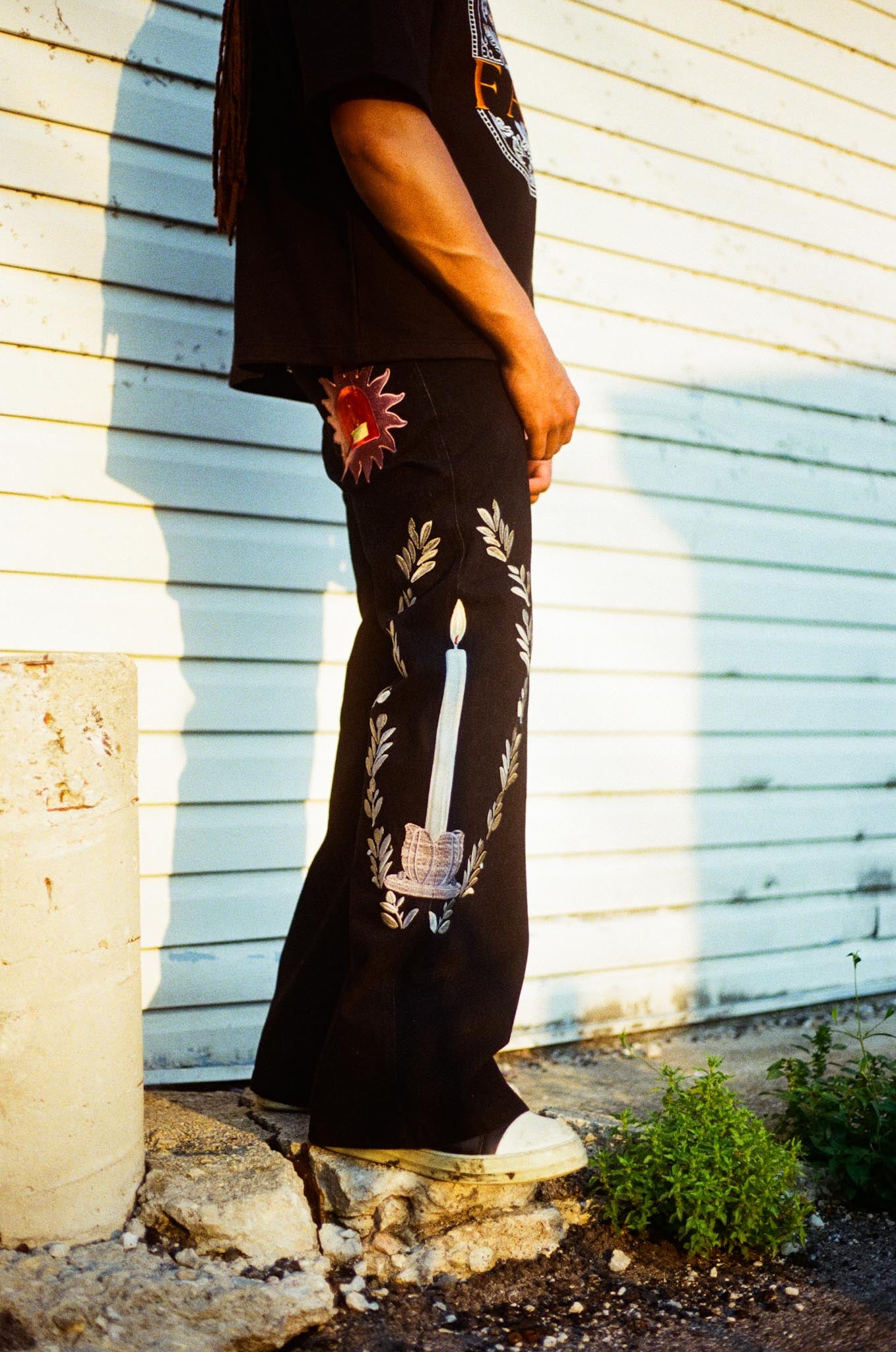 "Candelabrum" Denim